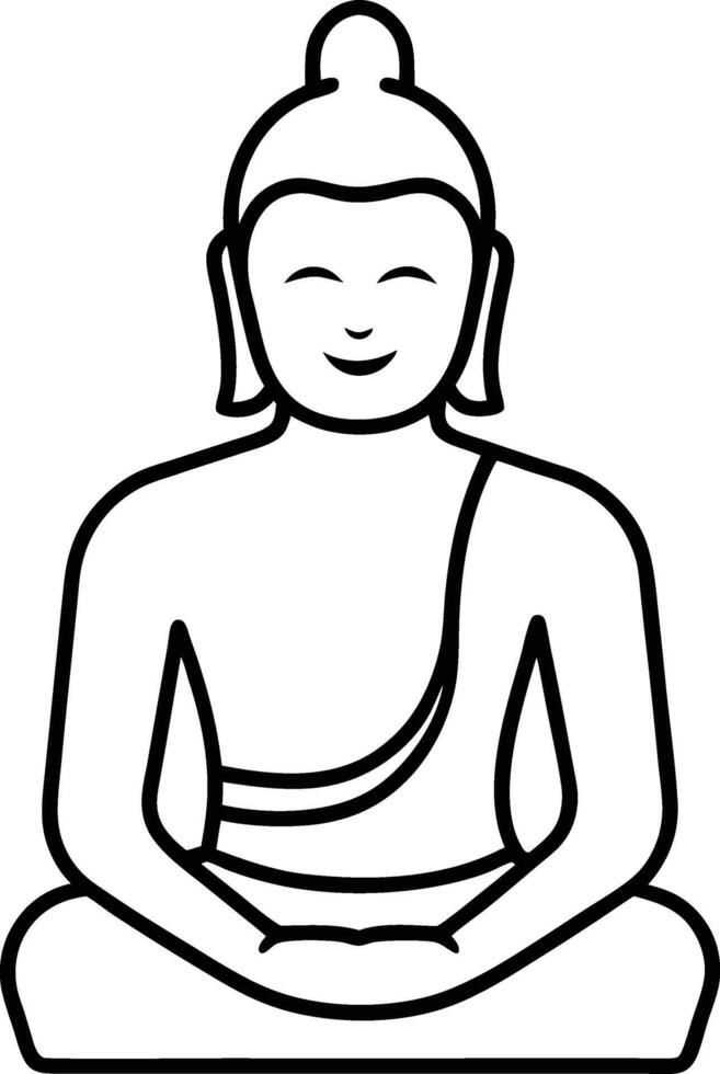 Buddhist Buddha Logo vector
