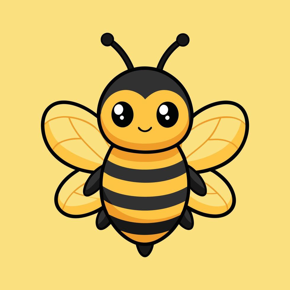 Realistic Bee Drawing vector