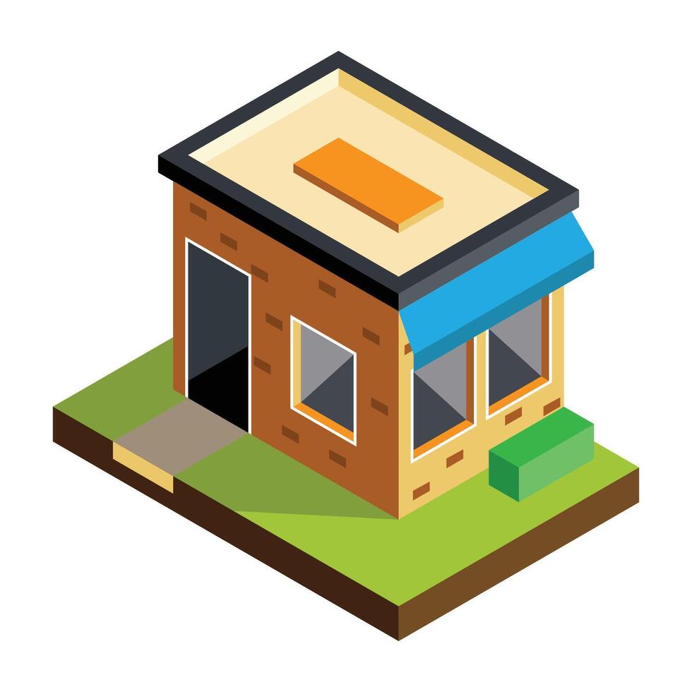Small Store Isometric vector