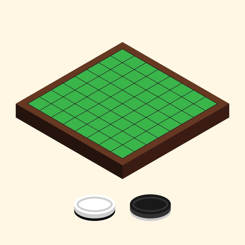 Othello Board 3D vector