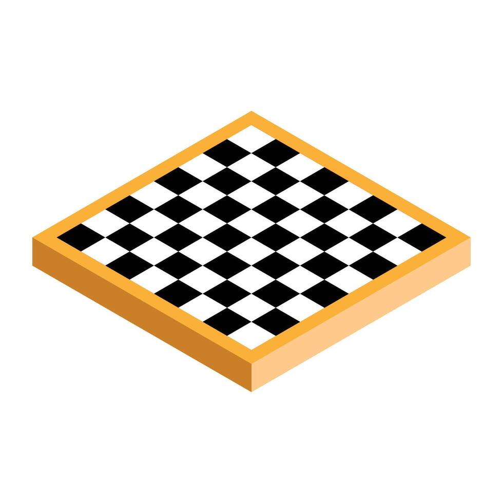 Chess Board 3D vector