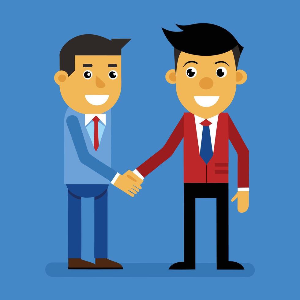 Cartoon Hands in Agreement vector