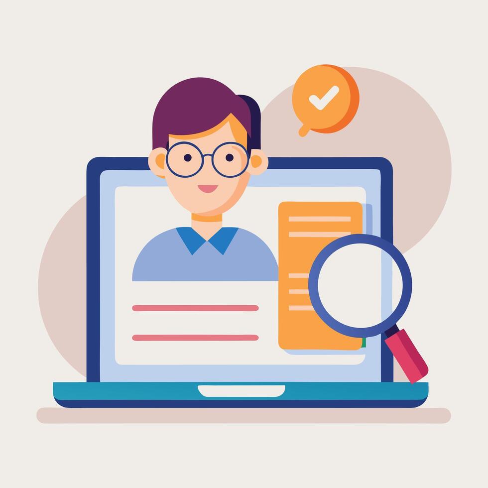 Innovative Job Search Art vector