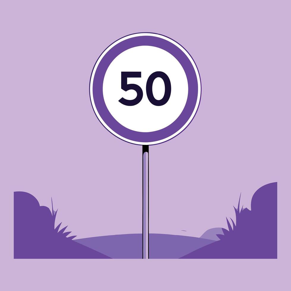 Speed Regulation Sign vector