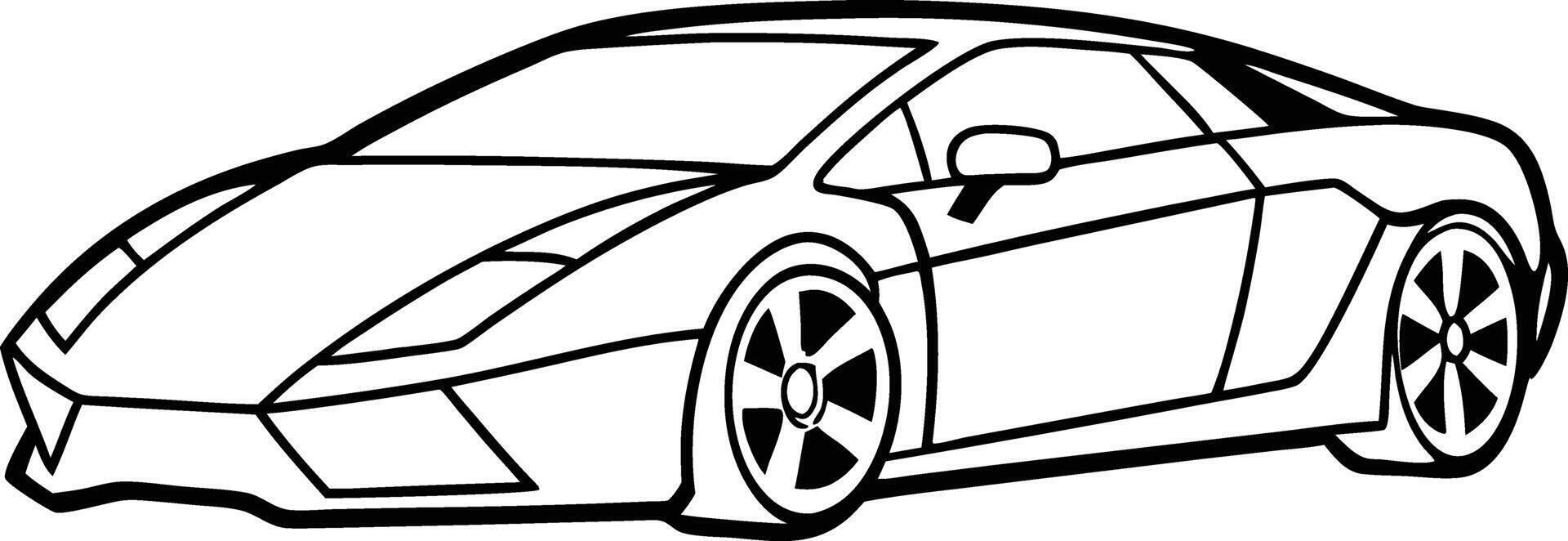 Basic Car Outline vector