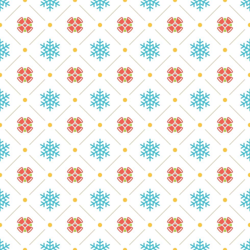 Christmas pattern background design for wrapping paper, greeting card and packaging decoration. vector
