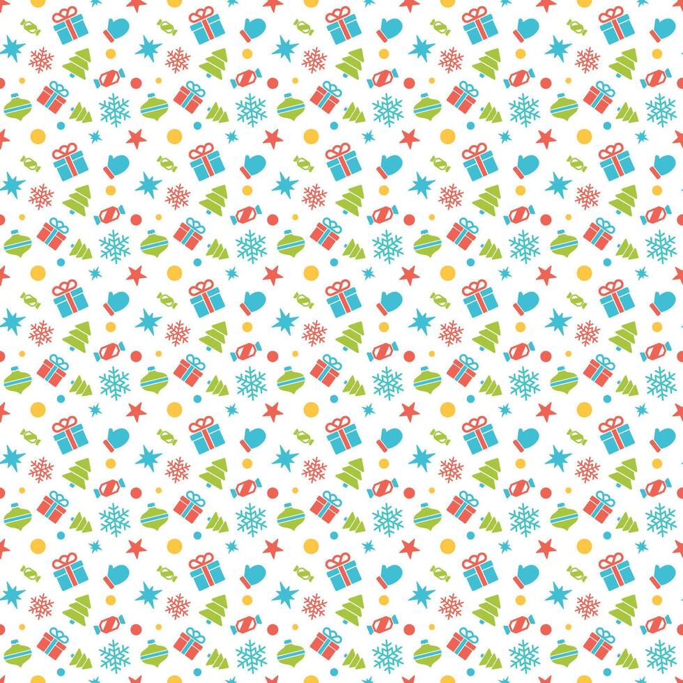 Christmas pattern background design for wrapping paper, greeting card and packaging decoration. vector