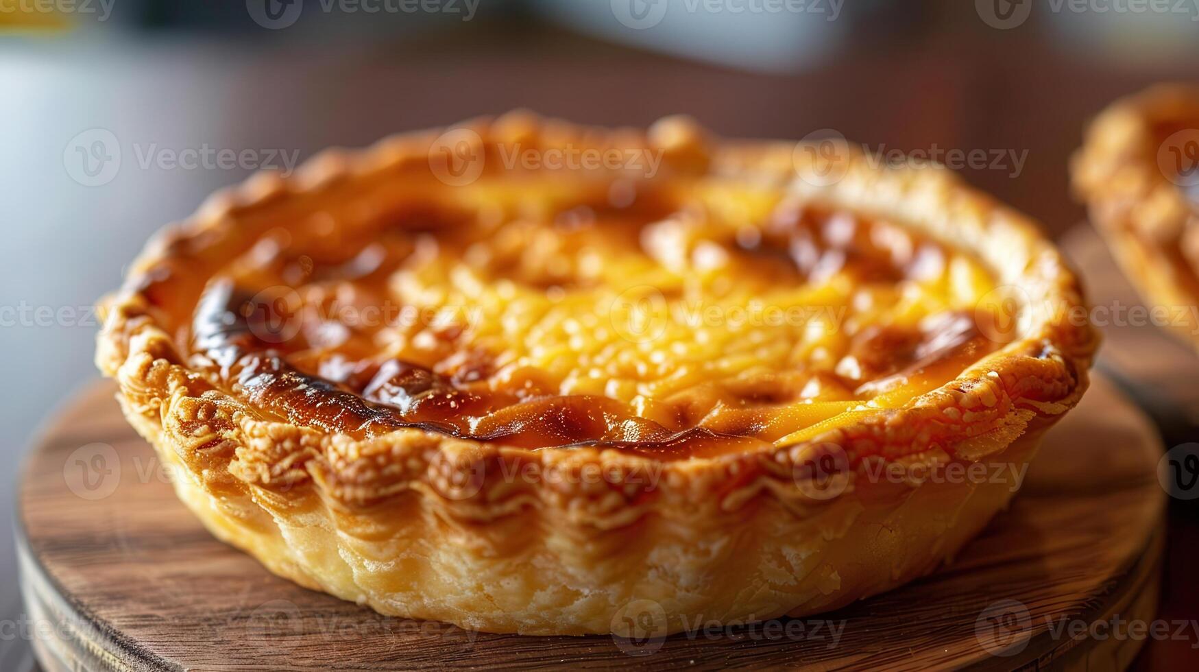 Delicious golden pie with a flaky crust, filled with savory ingredients and melted cheese, perfect for any meal or celebration. photo