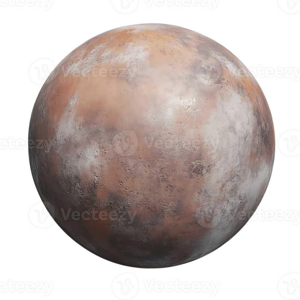 Rusty Sphere with Transparent Background - 3D Model, Rendered in High Resolution, Perfect for Sci-Fi and Fantasy Projects png