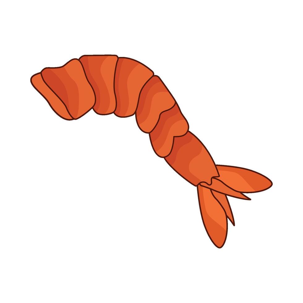 illustration of Fresh Shrimp vector