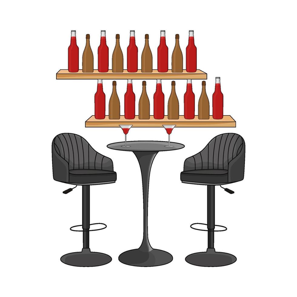 illustration of bar vector