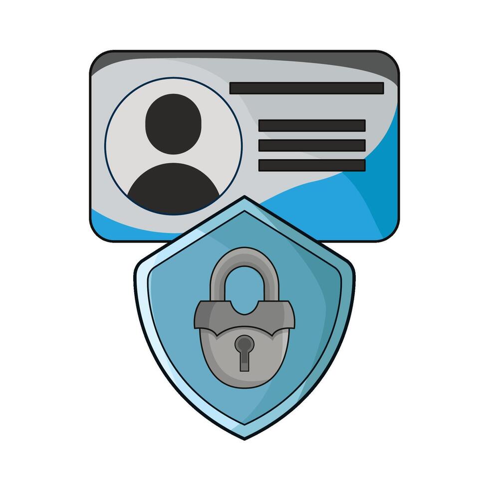 locked user illustration vector