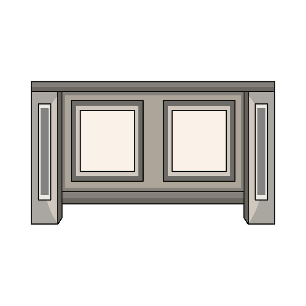 minimalist bar table vector