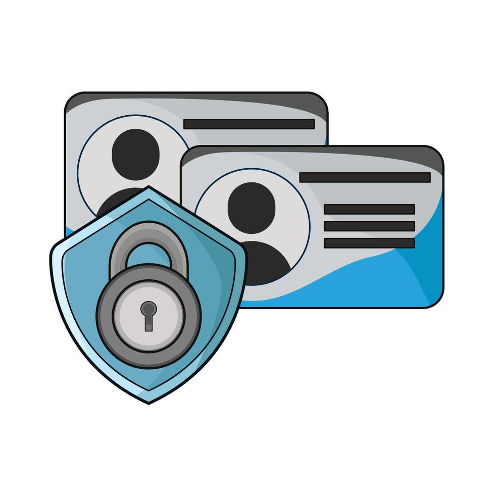 locked user illustration vector