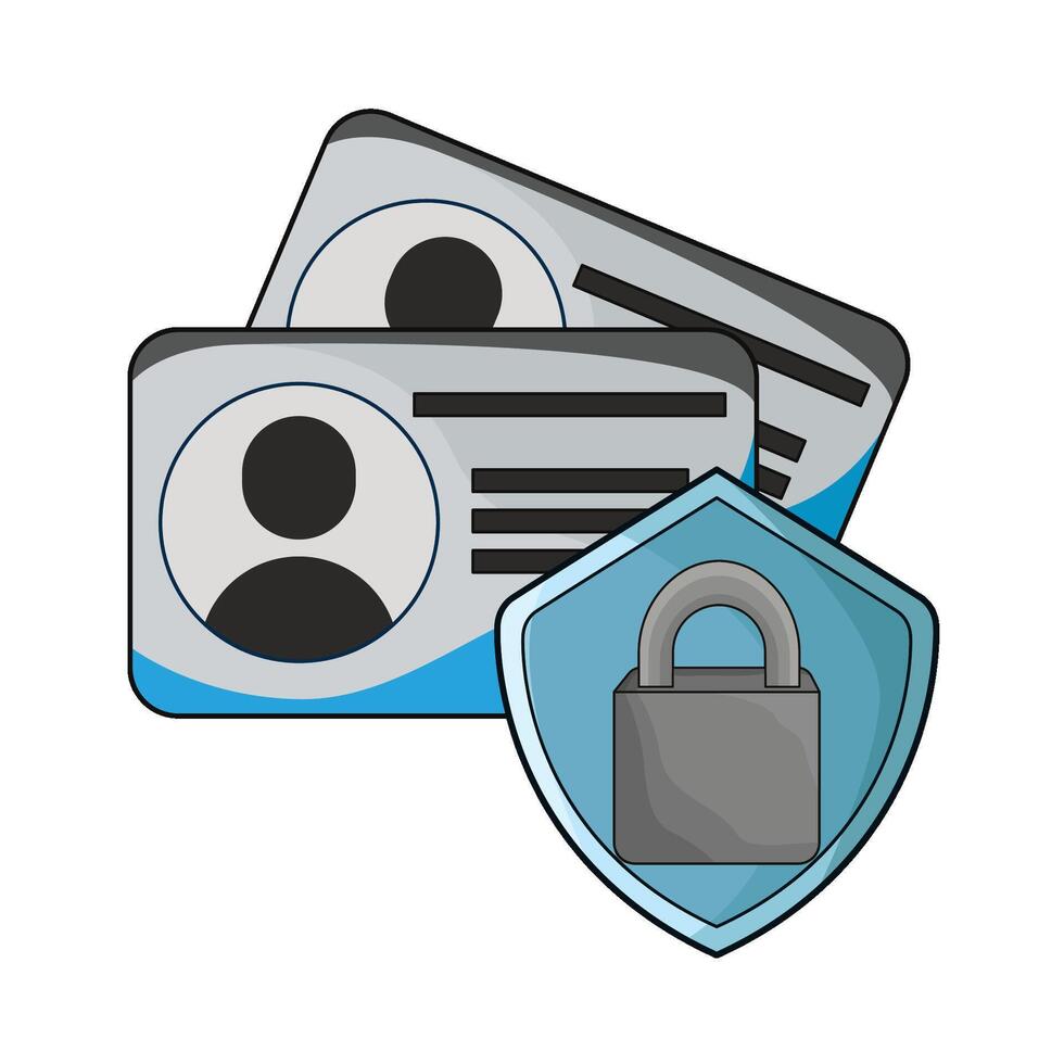 locked user illustration vector
