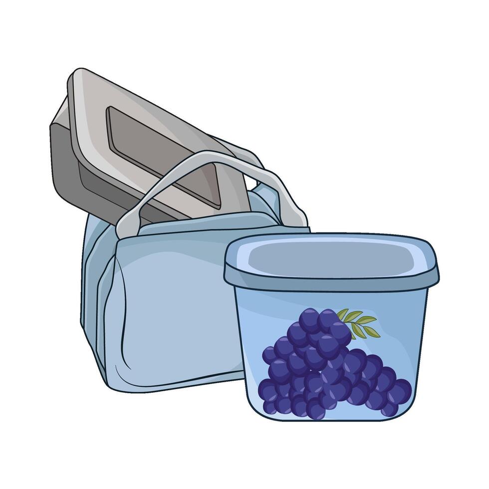 Bag for Food Container Storage illustration vector