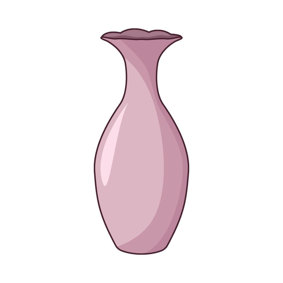 empty vase illustration vector