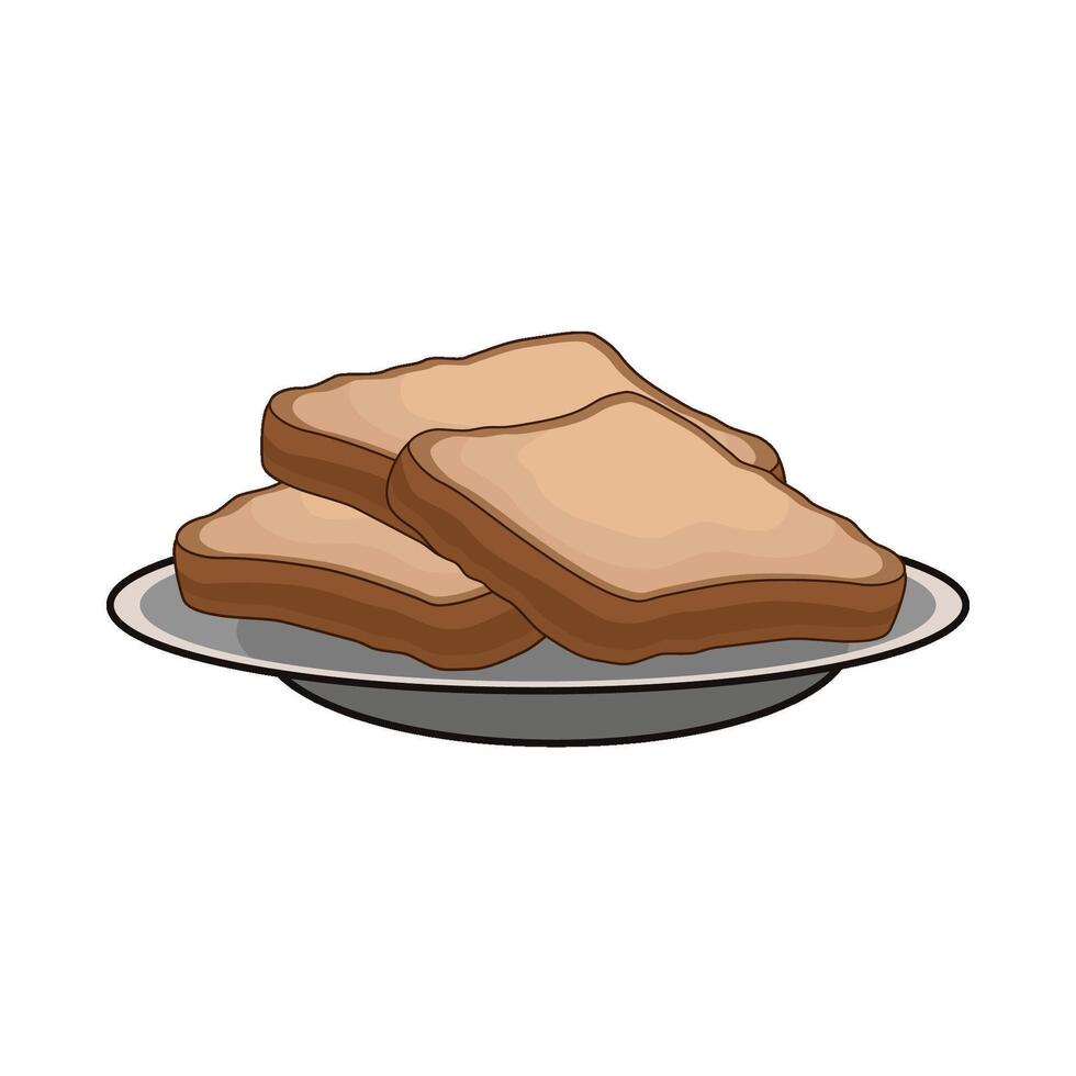 slice of bread vector