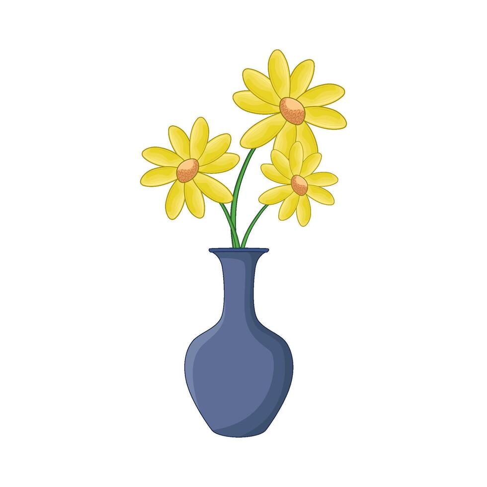 Elegant Arrangement in Floral Vase vector