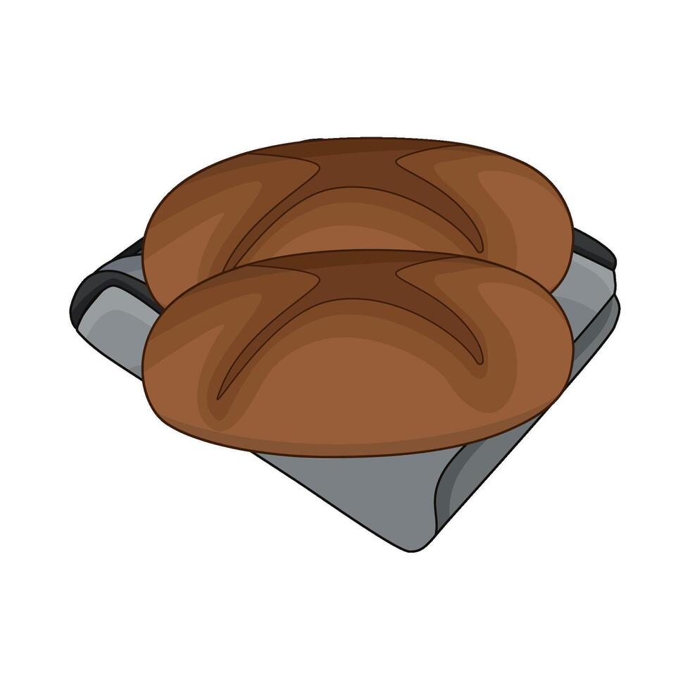 Rustic Bread Loaf vector