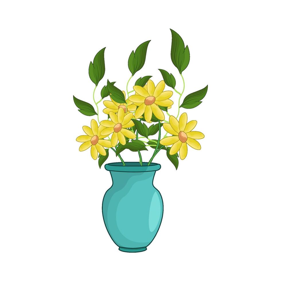 Beautiful Flower Vase vector