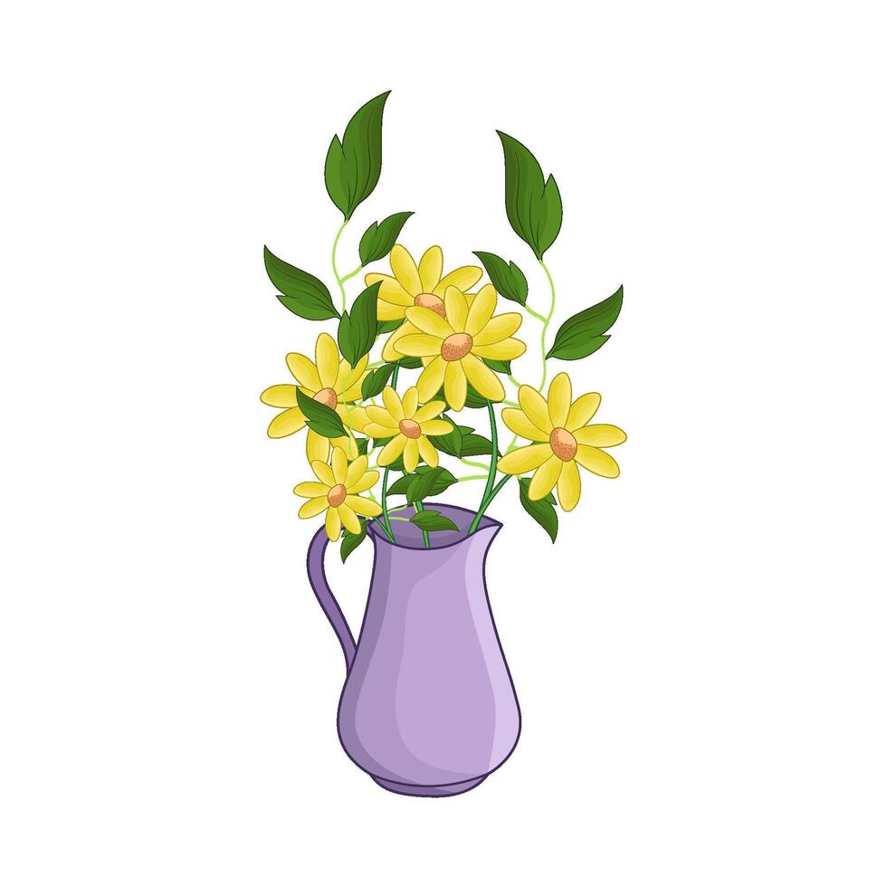 Beautiful Flower Vase vector