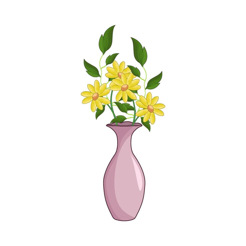 Modern Flower Vase vector