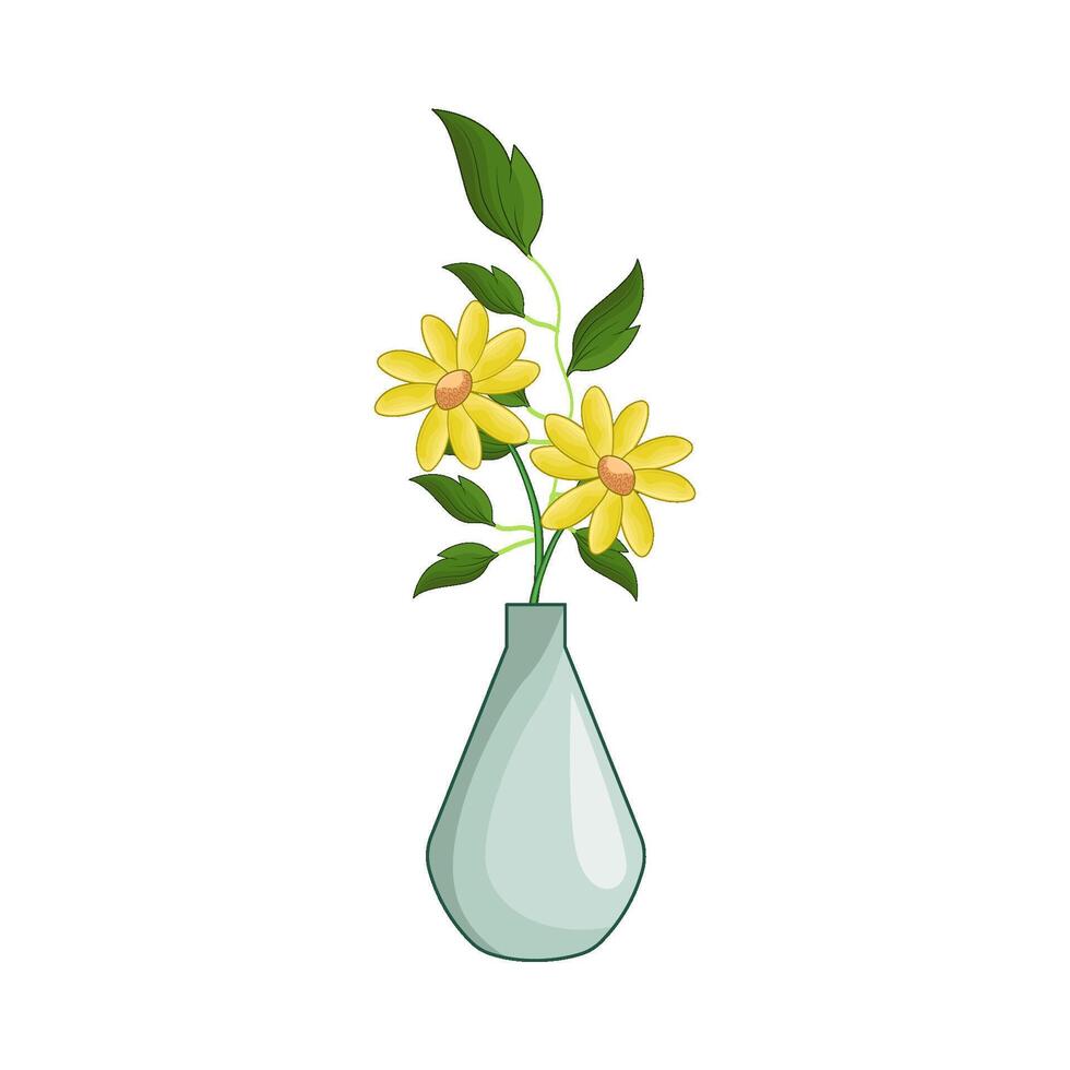 Beautiful Flower Vase for Decoration vector