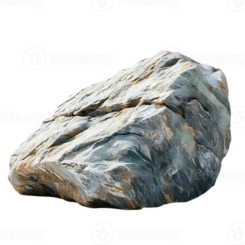 Large Gray Rock with Transparent Background for Design Projects png