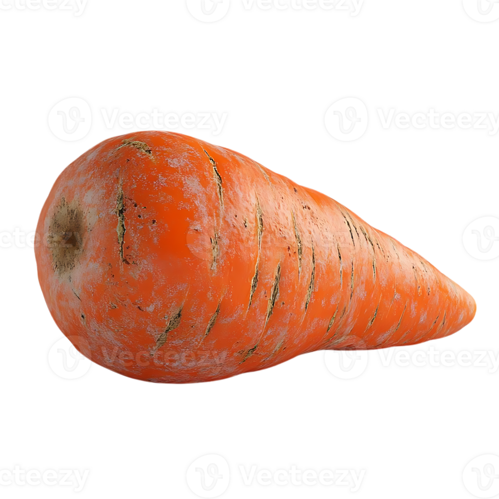 A Single Carrot with a Transparent Background, Perfect for Your Next Recipe or Design Project png