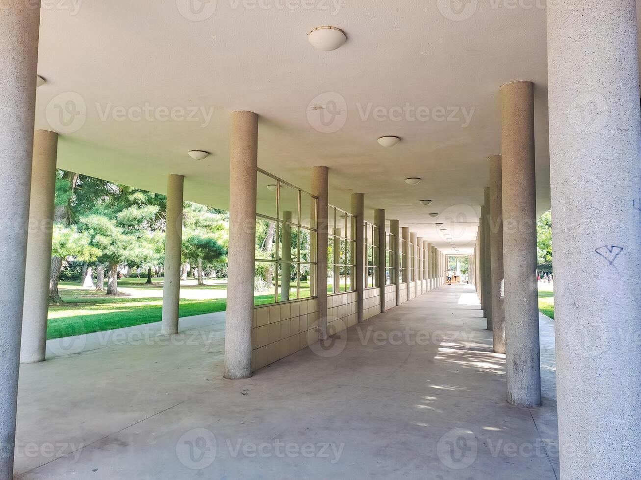 Podebrady- Czech- 27 July 2024. famous kolonada park in SPA historical town photo
