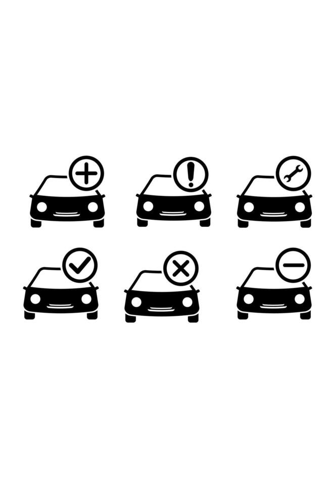 icon sheet car repair for application vector