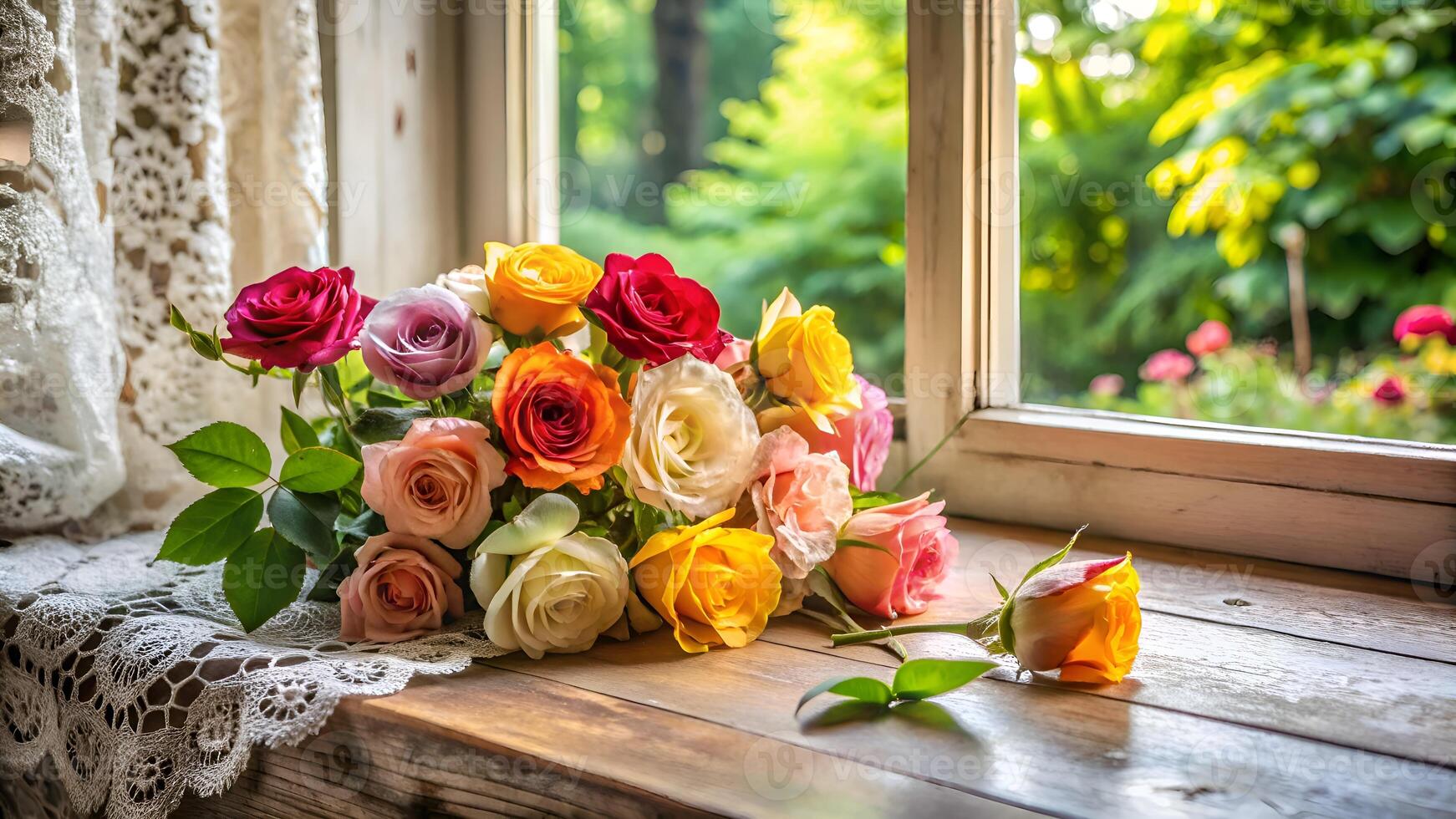 Blooming Elegance The Timeless Beauty of Rose Backgrounds photo