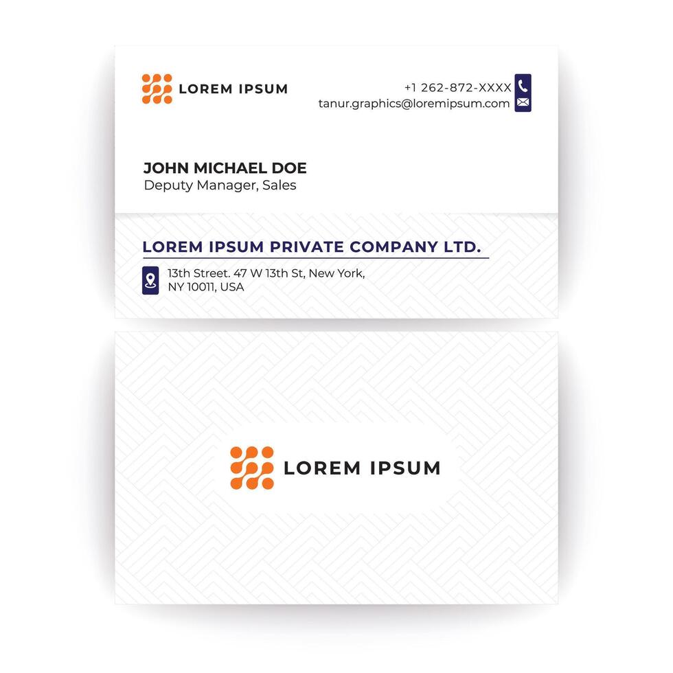 Sleek and Modern Professional Business Card Template vector