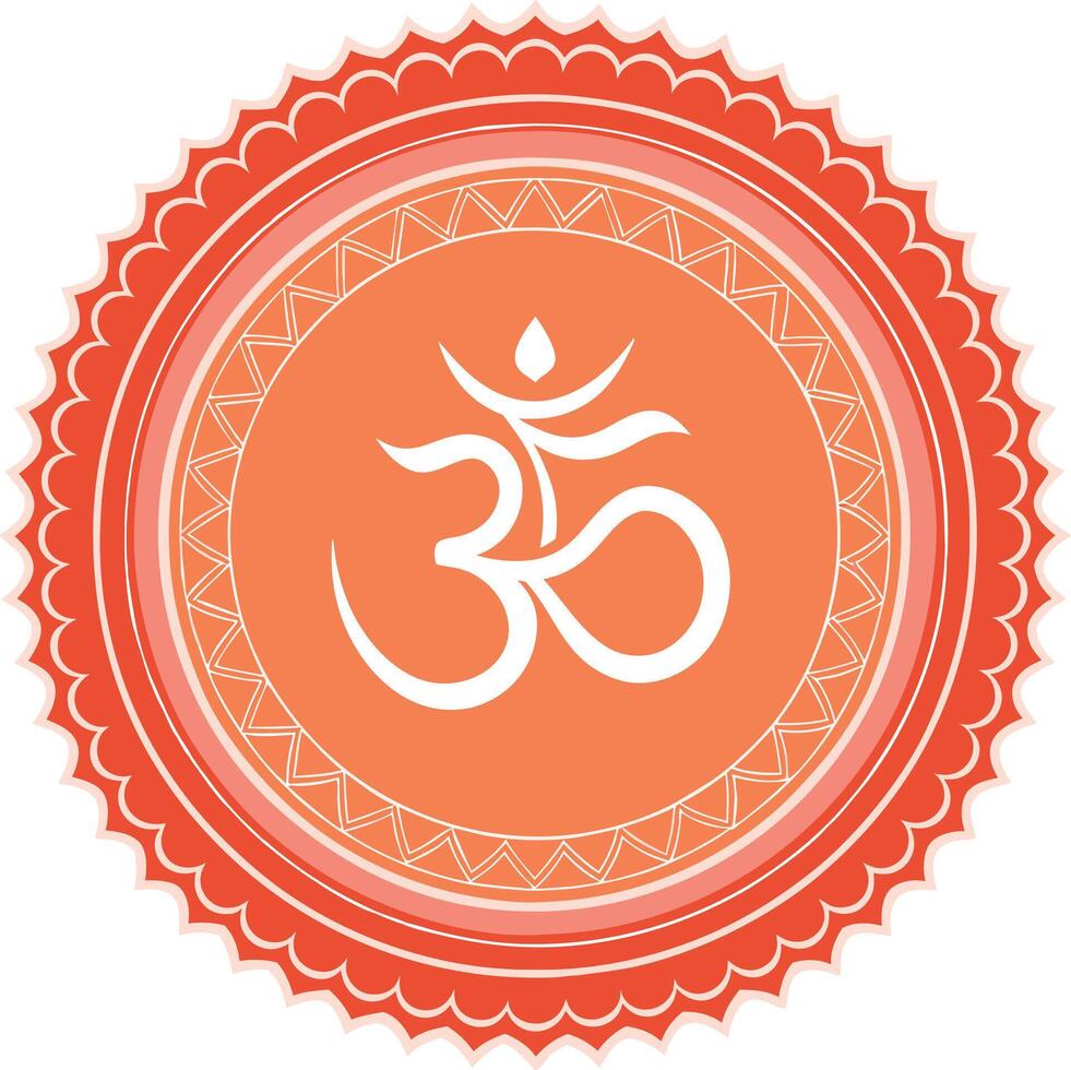 Flat design om symbol design vector