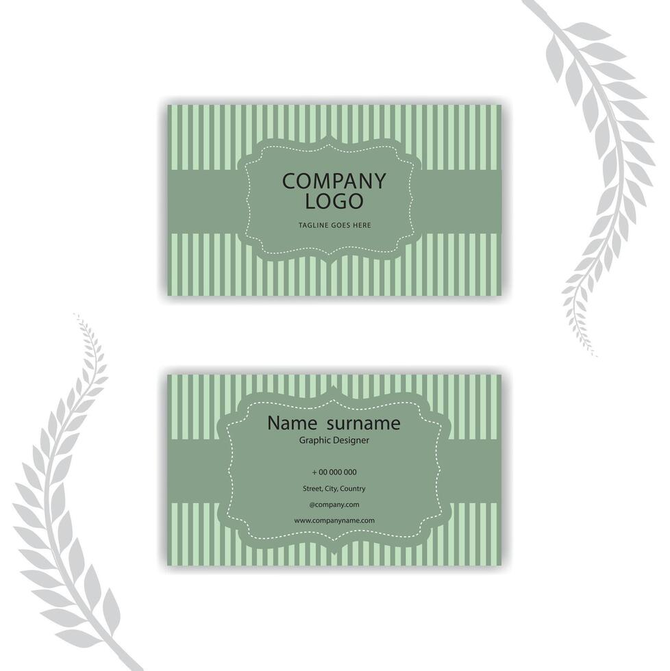elegant and smart business card. vector