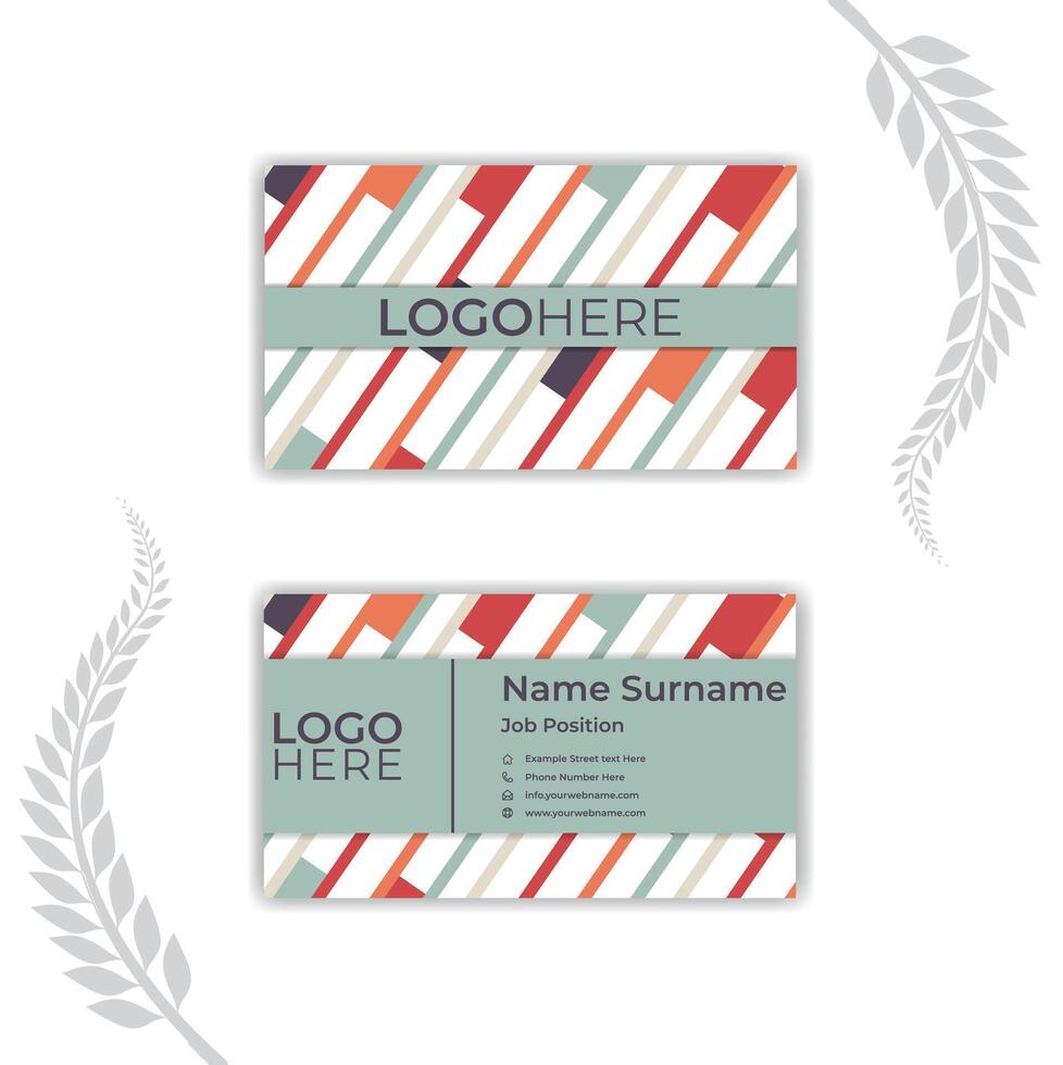 Modern Unique Business Card Design. vector