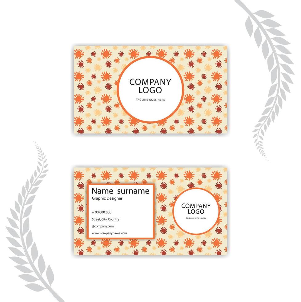 Print Elegant business card design template. vector