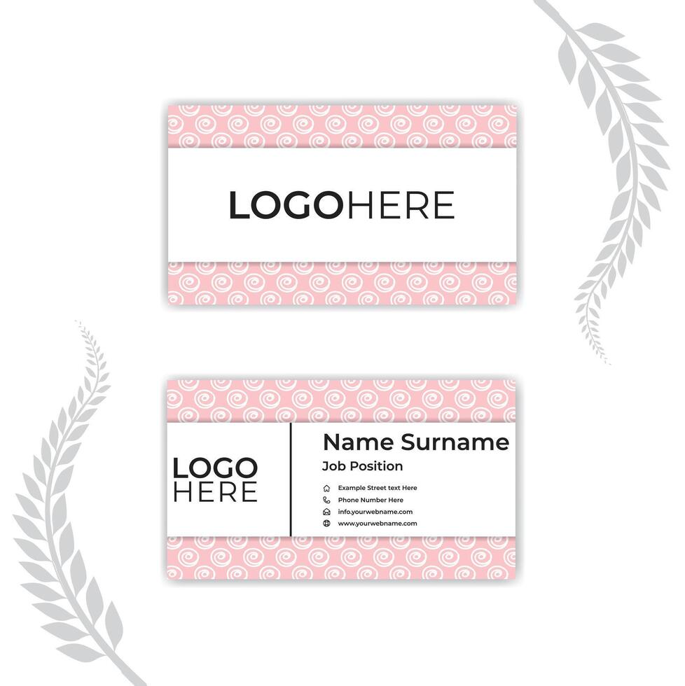 Print smart business card template. vector