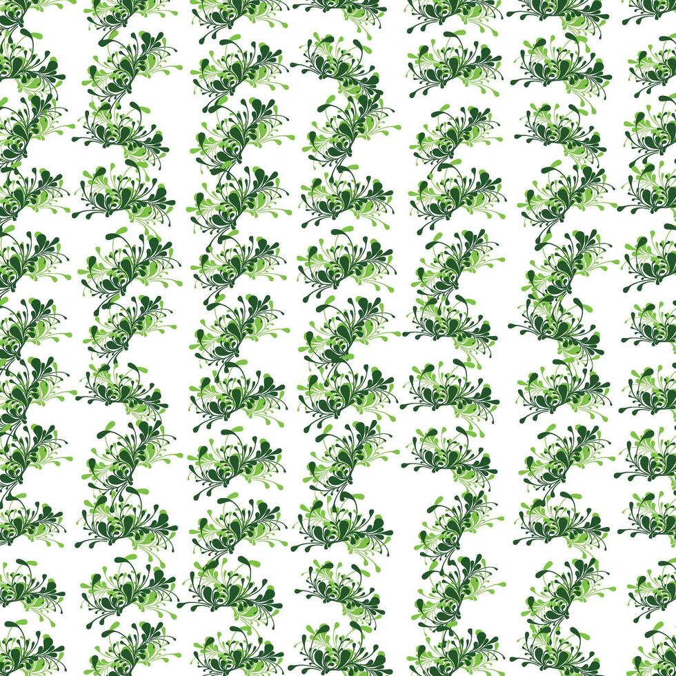 Print Green Abstract Design for Spring. vector