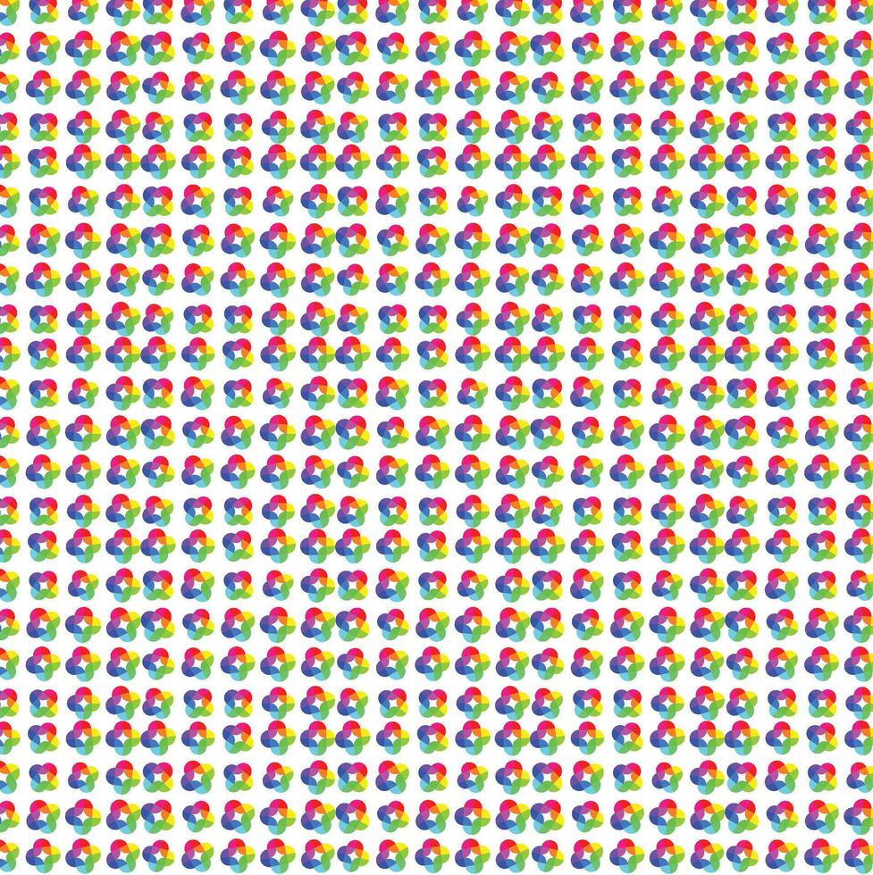 Print Colorful Segmented Wheel pattern. vector