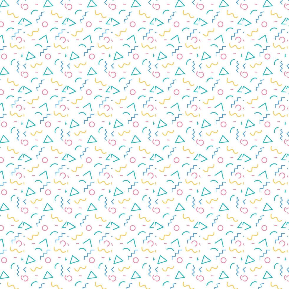 Print Colorful Geometric shape patterns. vector