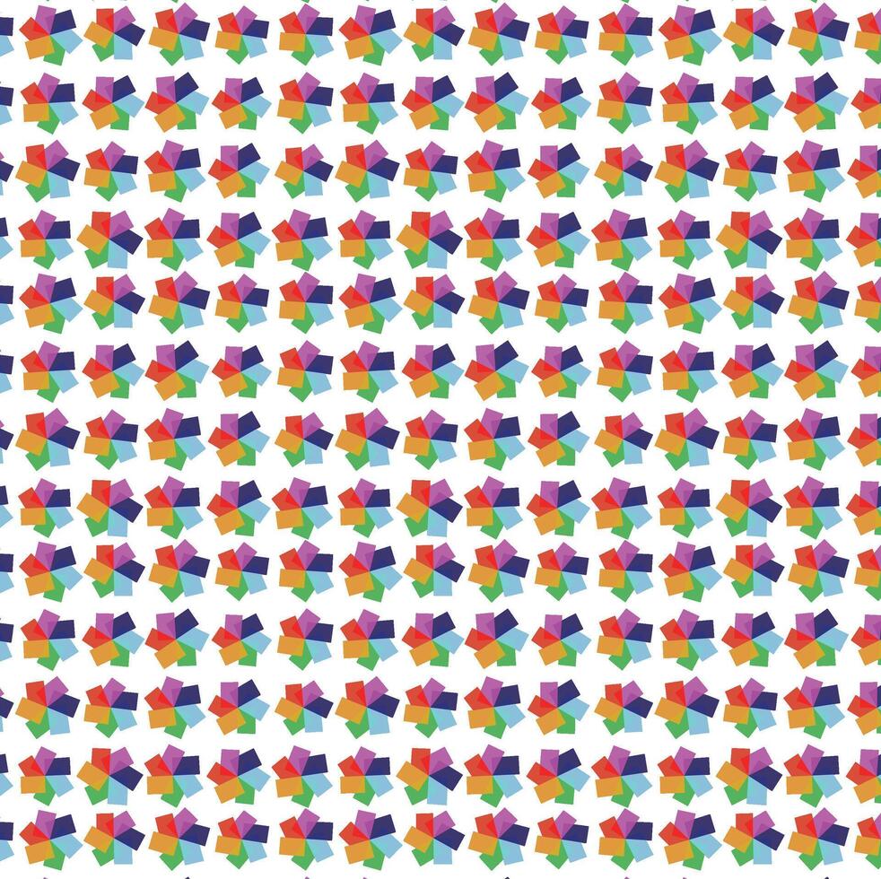 Flat colorful geometric pattern design. vector