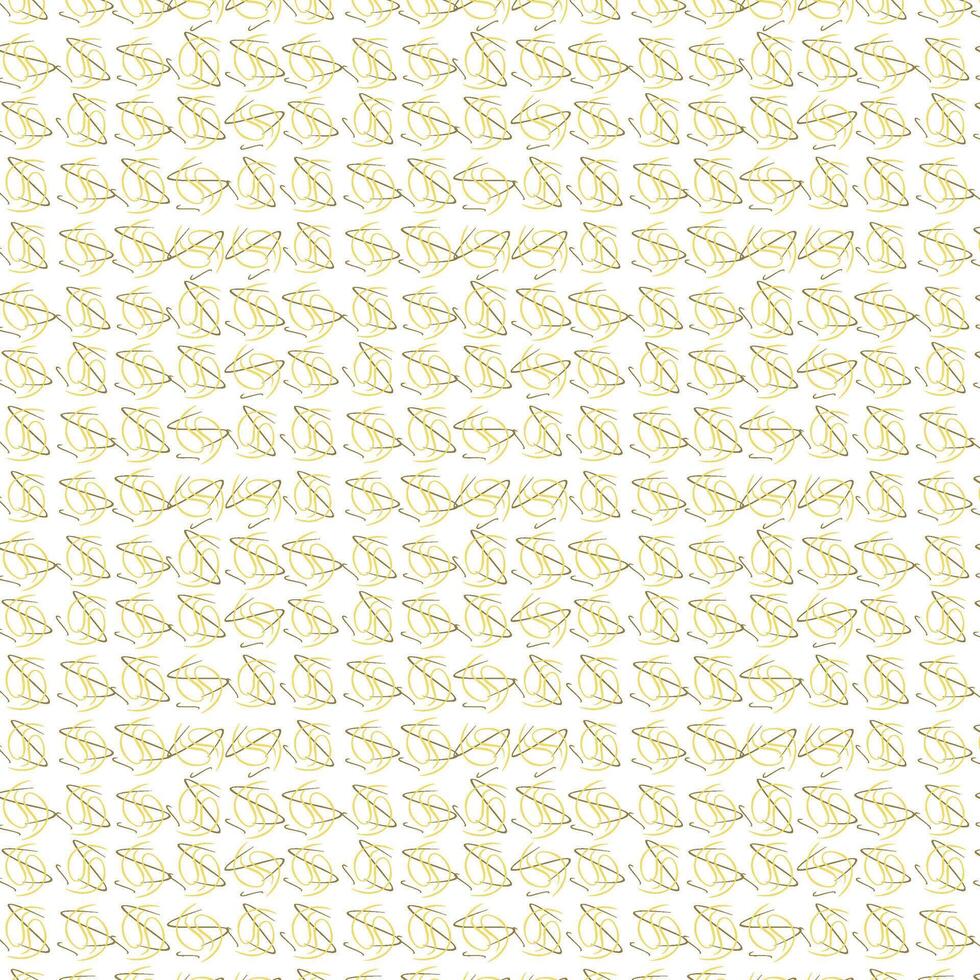 Print a Yellow Abstract Line Design. vector