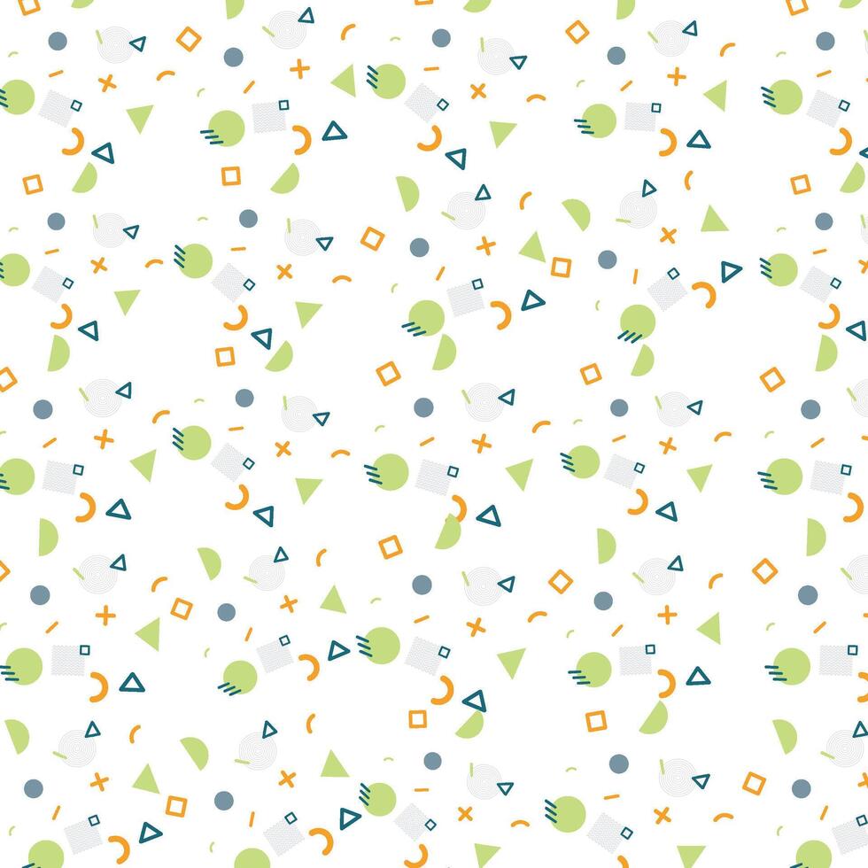 Print Abstract Geometric Shapes Pattern. vector