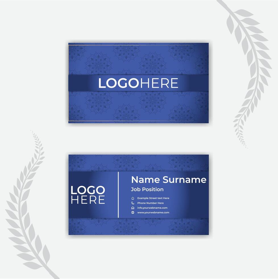 Print Clean corporate business card template. vector