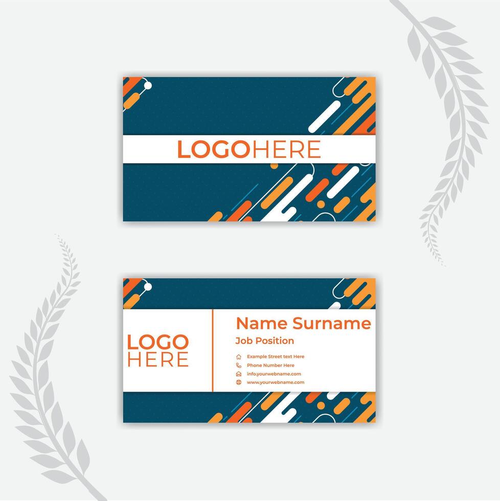 Abstract business card template. vector