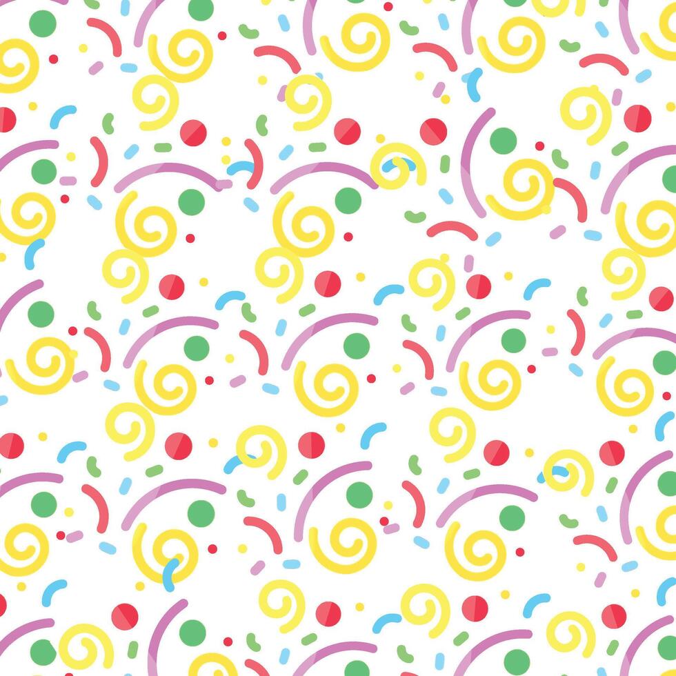 Print Colorful Confetti Illustration pattern. vector