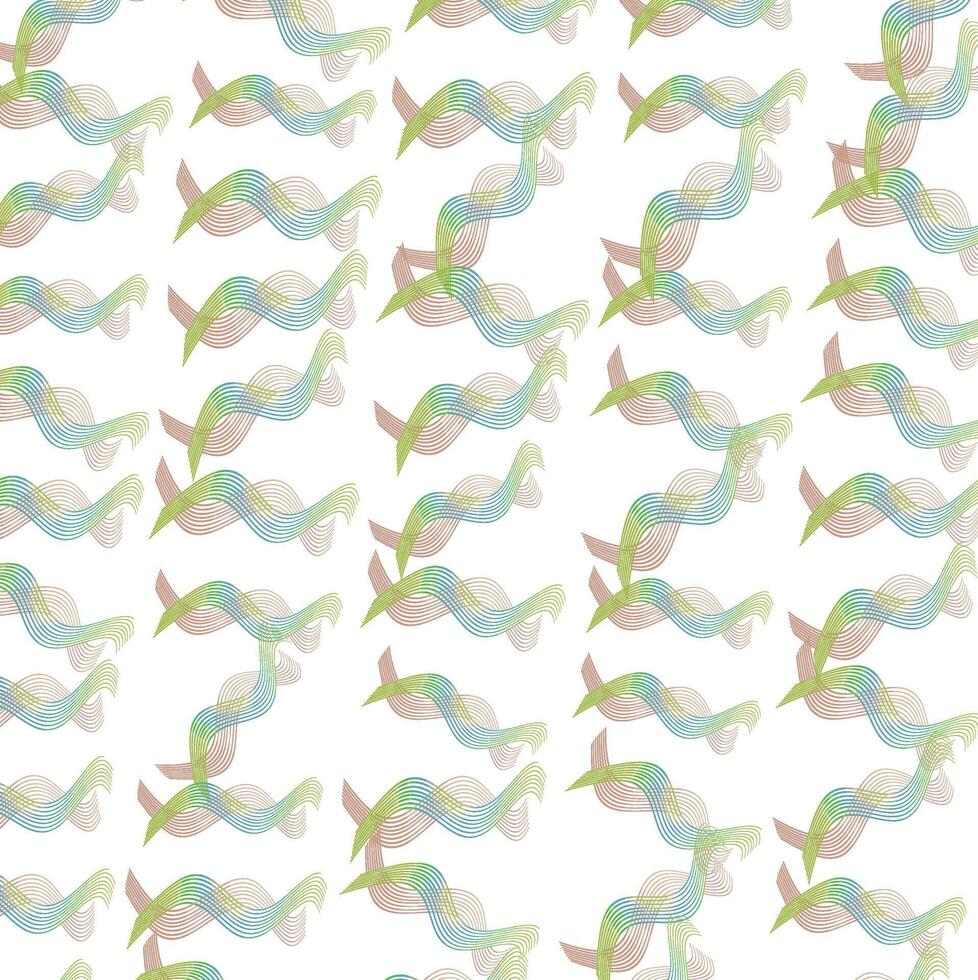 Print Abstract Colorful Lines Pattern. vector
