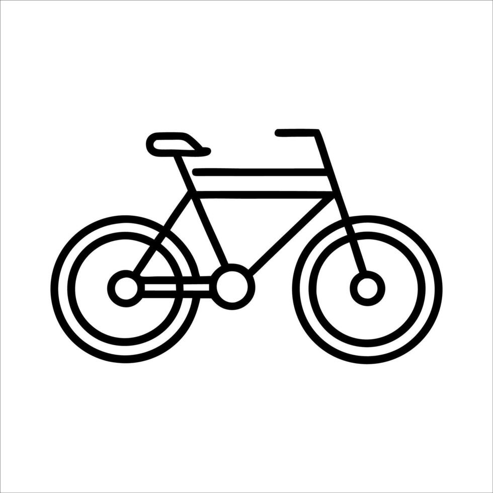 bicycle icon illustration isolated on white background vector